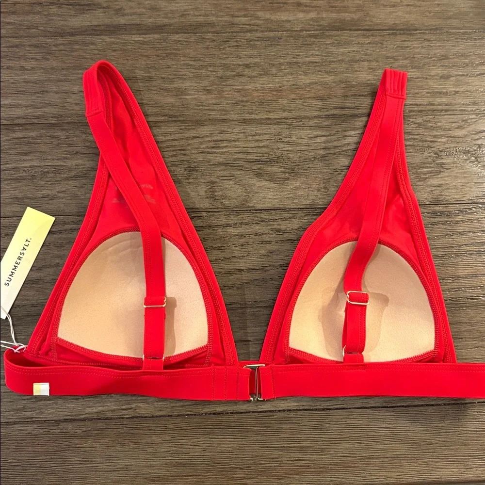 summersalt lava V-Neck Bikini Top - Picture 9 of 12